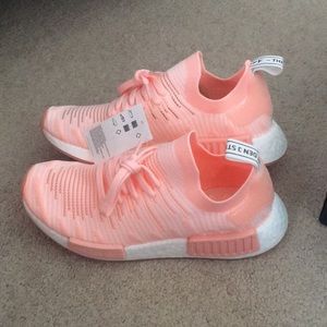 Coral Adidas NMD R1 Prime knit Sneakers